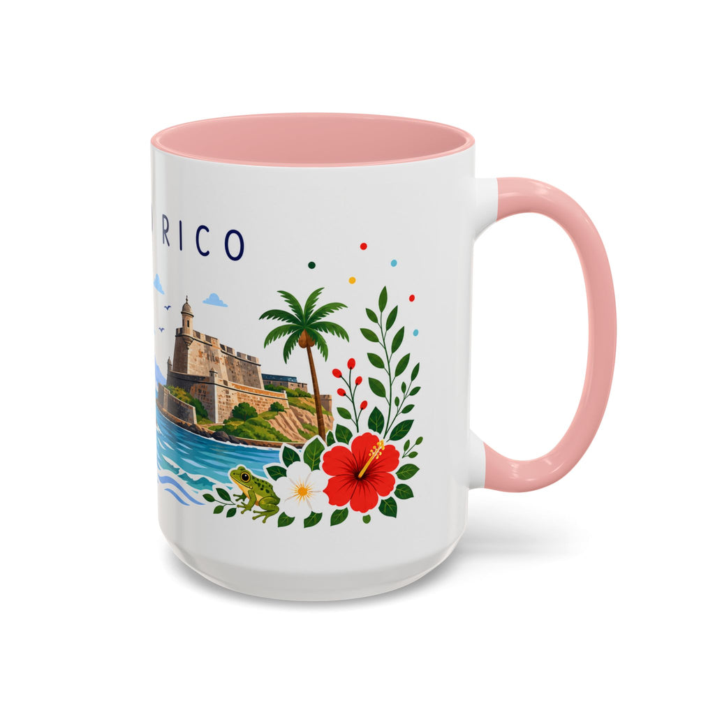 Puerto Rico Coffee Mug | Travel Souvenir Accent Mug | Place Gift Ceramic Cup 11oz 15oz