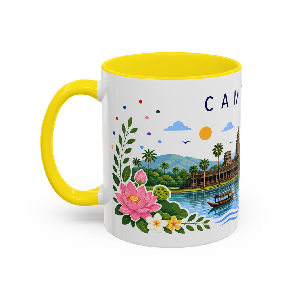 Cambodia Coffee Mug | Travel Souvenir Accent Mug | Place Gift Ceramic Cup 11oz 15oz