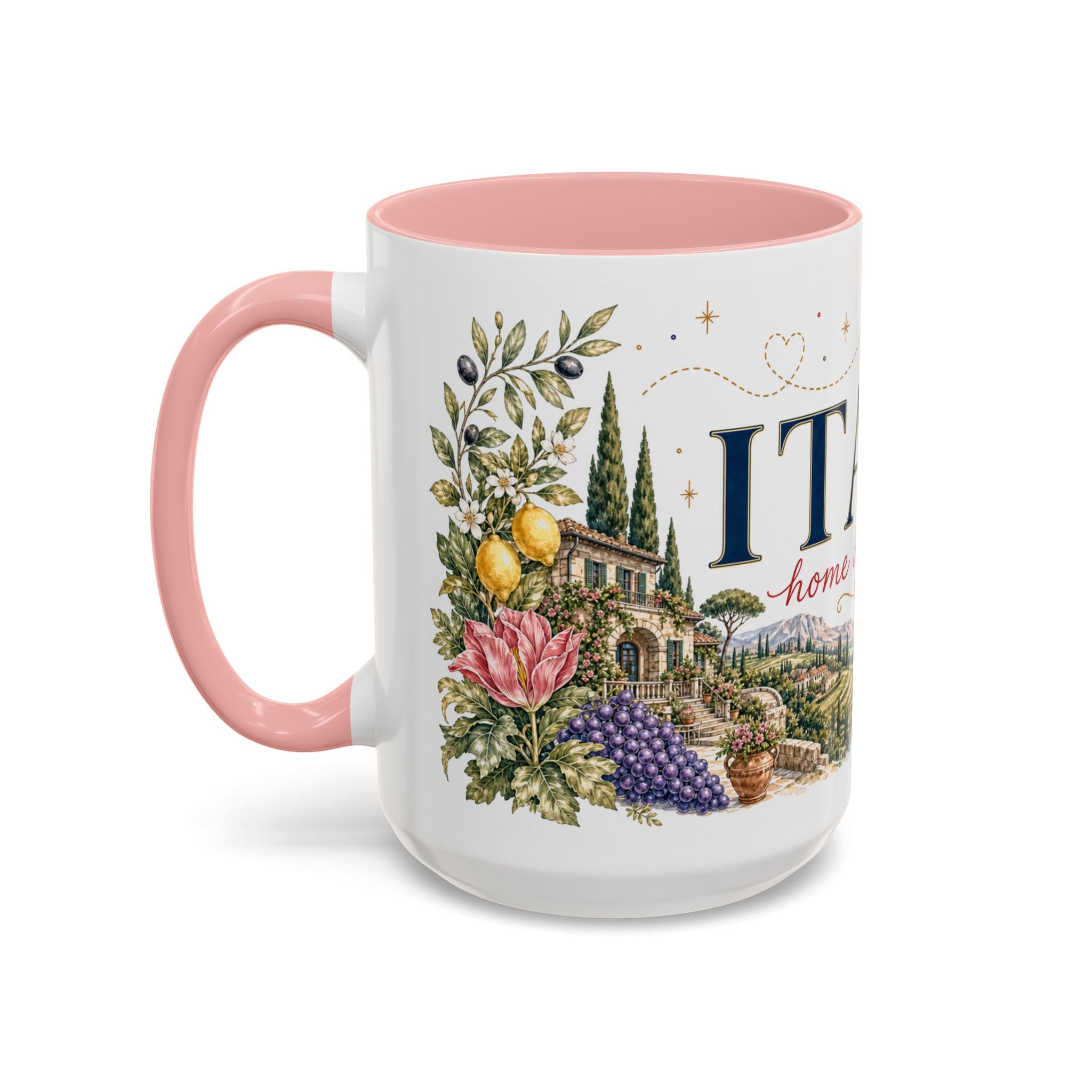 Italy Home Country Mug | Moving Away Gift | Long Distance Friendship | 11 oz 15 oz Accent Mug
