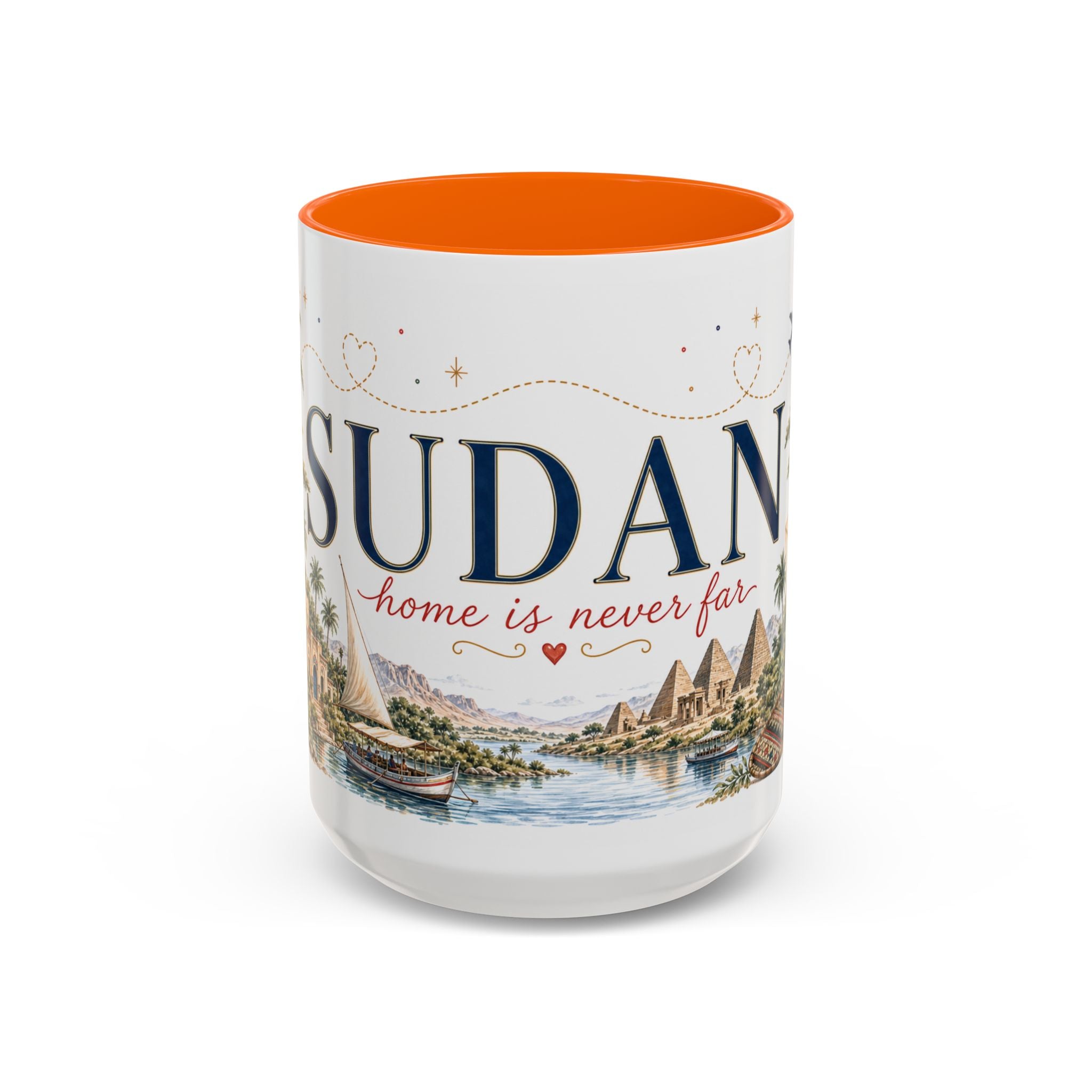 Sudan Home Country Mug | Moving Away Gift | Long Distance Friendship | 11 oz 15 oz Accent Mug