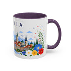Romania Coffee Mug | Travel Souvenir Accent Mug | Place Gift Ceramic Cup 11oz 15oz