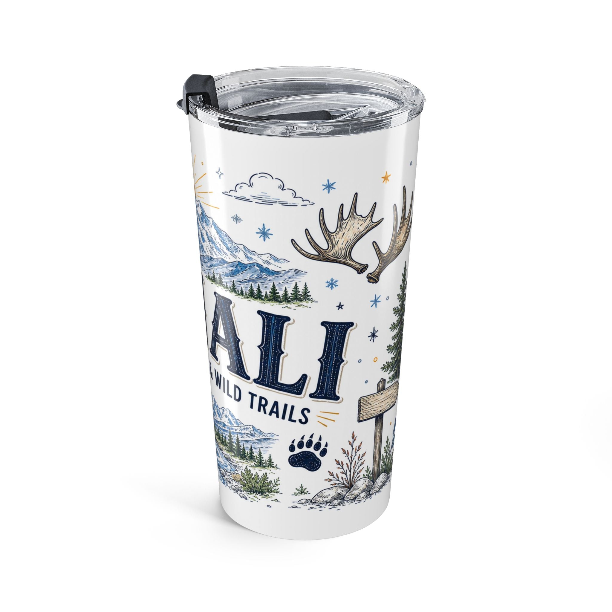 Denali National Park 20oz Tumbler | Alaska National Park Hiking Gift | Insulated Stainless Steel Travel Cup