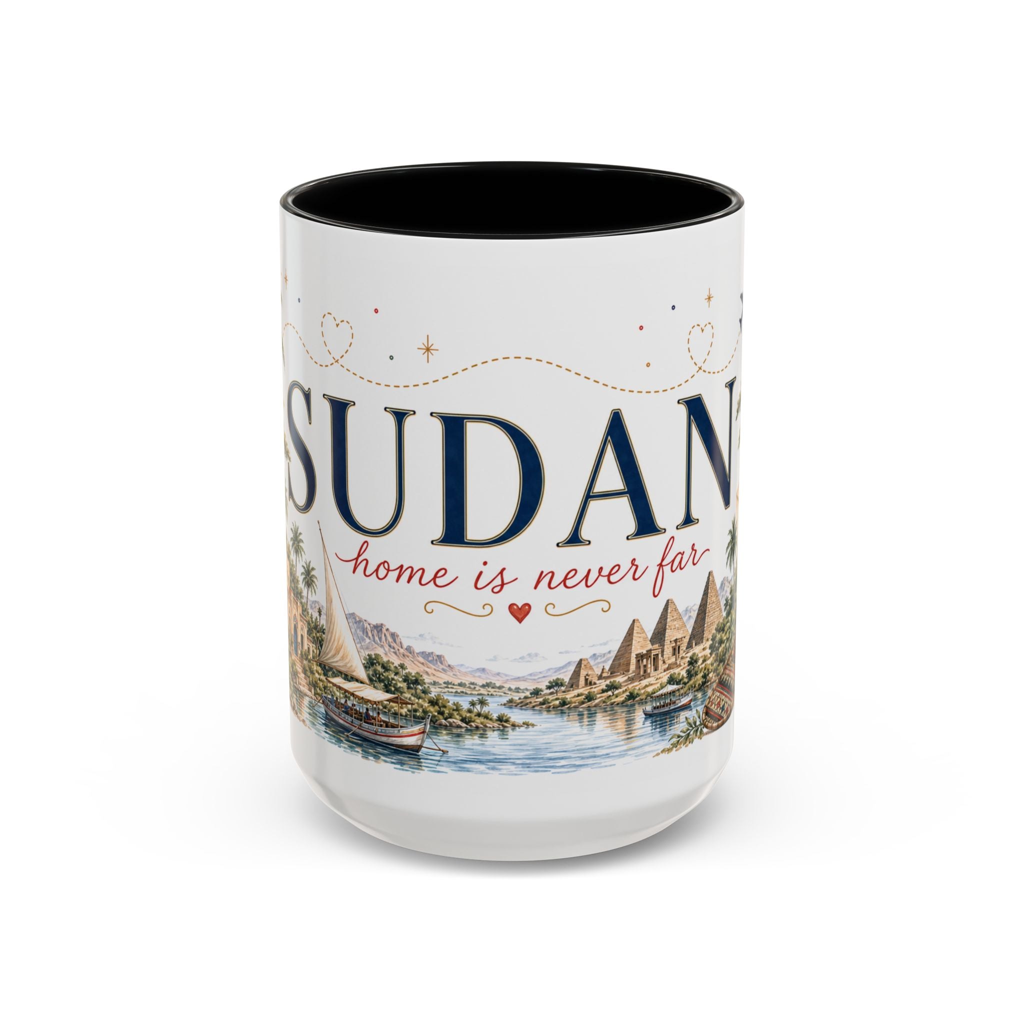 Sudan Home Country Mug | Moving Away Gift | Long Distance Friendship | 11 oz 15 oz Accent Mug