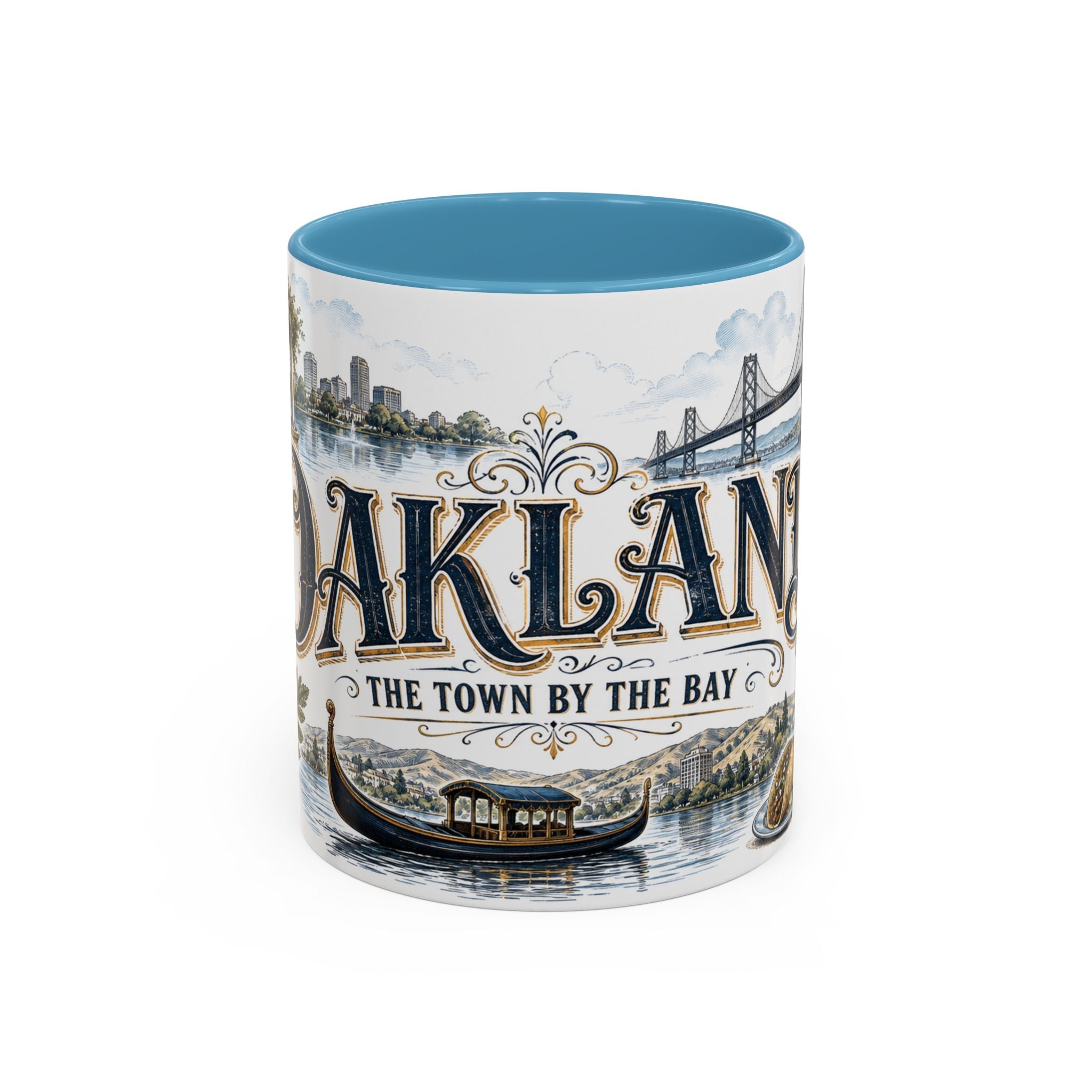 Oakland Coffee Mug | United States Travel Souvenir | Vintage Illustrated City Gift | 11 oz 15 oz Accent Mug