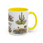 Phoenix Illustrated Travel Mug | City Souvenir Accent Coffee Mug | 11oz 15oz Ceramic Cup