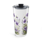Illinois State Flower 20oz Tumbler | Violet Botanical State Flower Gift | Insulated Stainless Steel Travel Cup