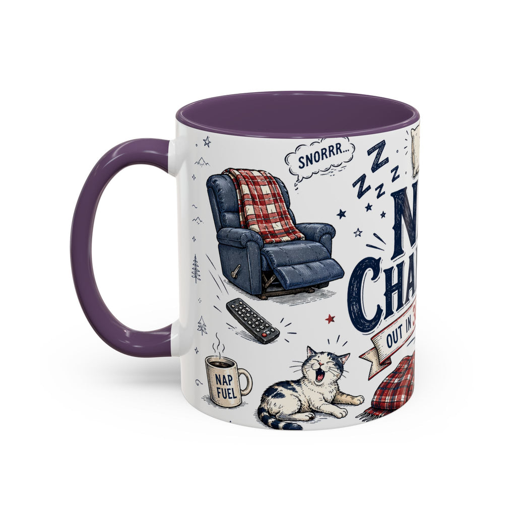 Nap Champion Coffee Mug | Father's Day Gift for Dad | Accent Color Ceramic 11oz 15oz