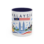 Malaysia Coffee Mug | Travel Souvenir Accent Mug | Country Gift Ceramic Cup 11oz 15oz