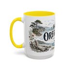 Oregon Coast Mug, Pacific Northwest Travel Souvenir, Bucket List Gift, Accent Ceramic Coffee Mug 11oz 15oz