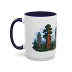 Sequoia National Park Coffee Mug | Solid Color Block Park Souvenir | 11oz 15oz Accent Mug