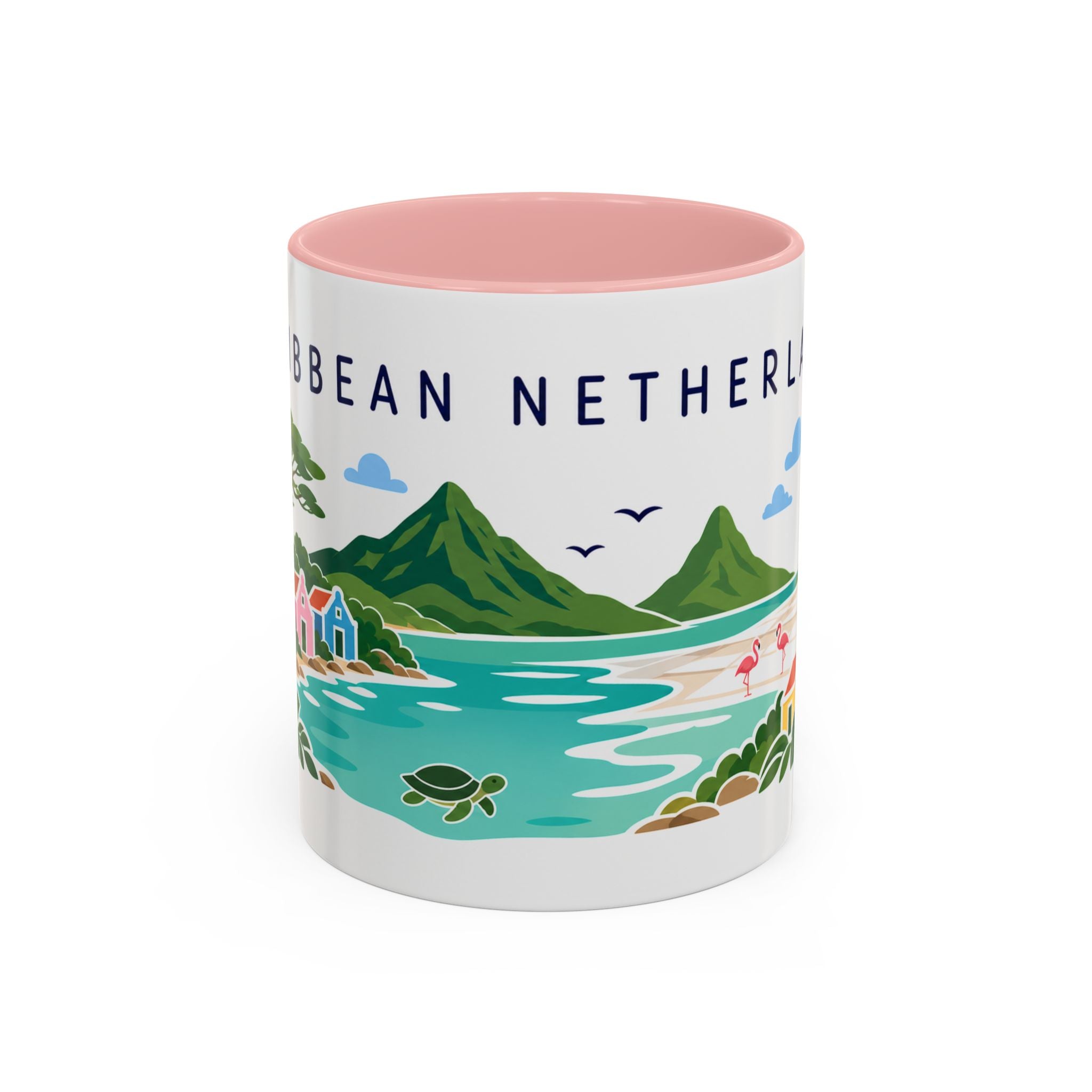 Caribbean Netherlands Coffee Mug | Travel Souvenir Accent Mug | Country Gift Ceramic Cup 11oz 15oz