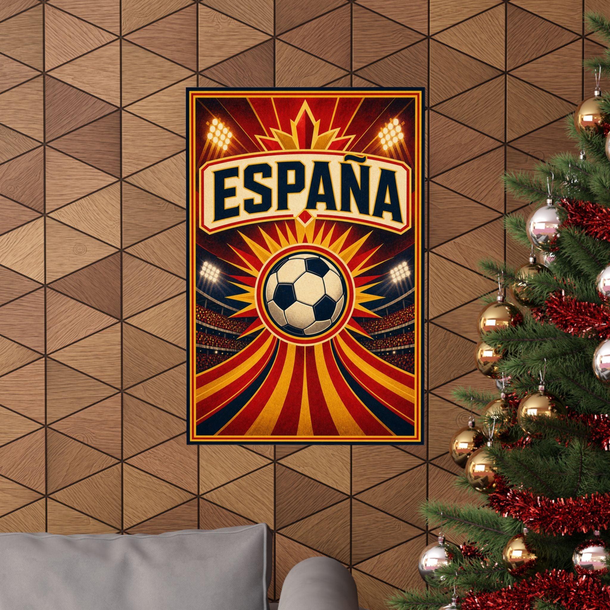 Spain Soccer Fan Art Poster | Matte Vertical Poster | World Cup 2026 Wall Decor