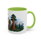 Sequoia National Park Coffee Mug | Solid Color Block Park Souvenir | 11oz 15oz Accent Mug