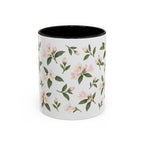 West Virginia Rhododendron Mug, State Flower Floral Coffee Cup, 11oz Botanical Gift