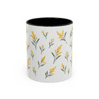 Nebraska Goldenrod Mug, State Flower Floral Coffee Cup, 11oz Botanical Gift
