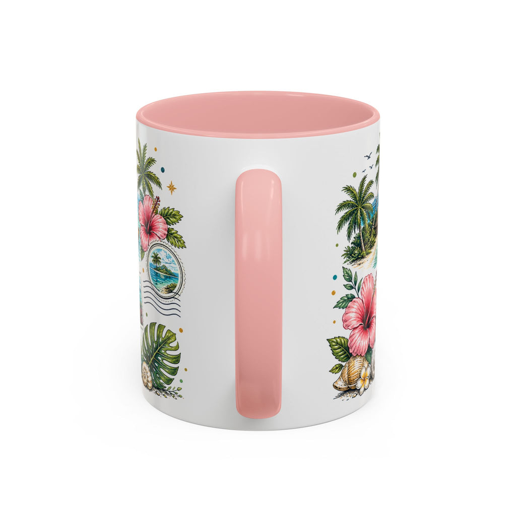 Fiji Coffee Mug | Travel Destination Souvenir Gift | Accent Color Ceramic 11oz 15oz