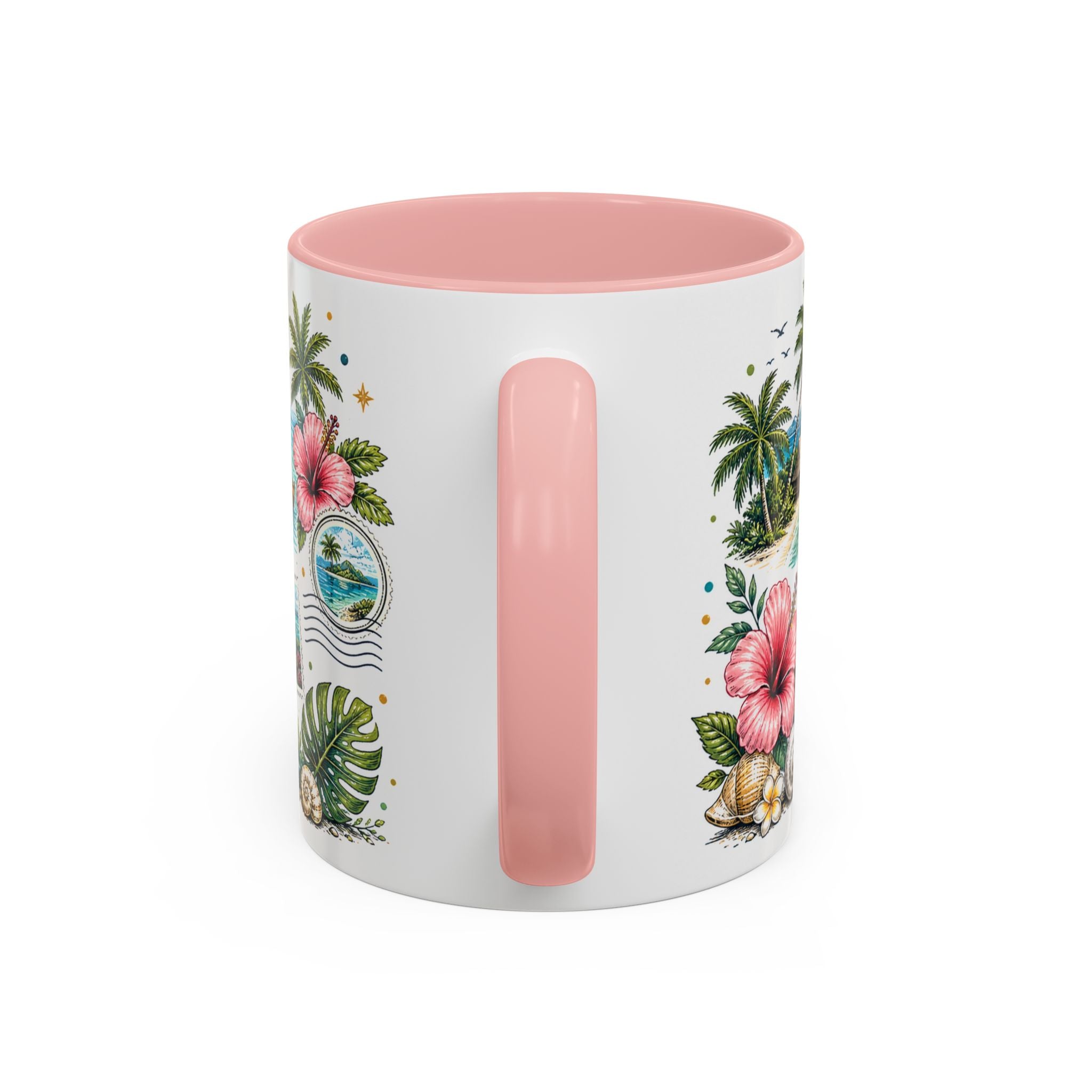 Fiji Coffee Mug | Travel Destination Souvenir Gift | Accent Color Ceramic 11oz 15oz