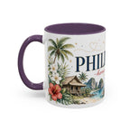 Philippines Home Country Mug | Moving Away Gift | Long Distance Friendship | 11 oz 15 oz Accent Mug