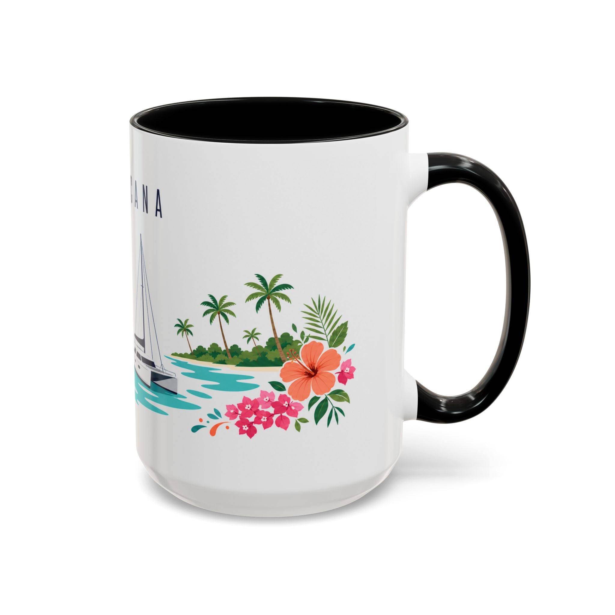 Punta Cana Coffee Mug | Dominican Republic Travel Souvenir | Porcelain Decal City Gift | 11oz 15oz Accent Mug