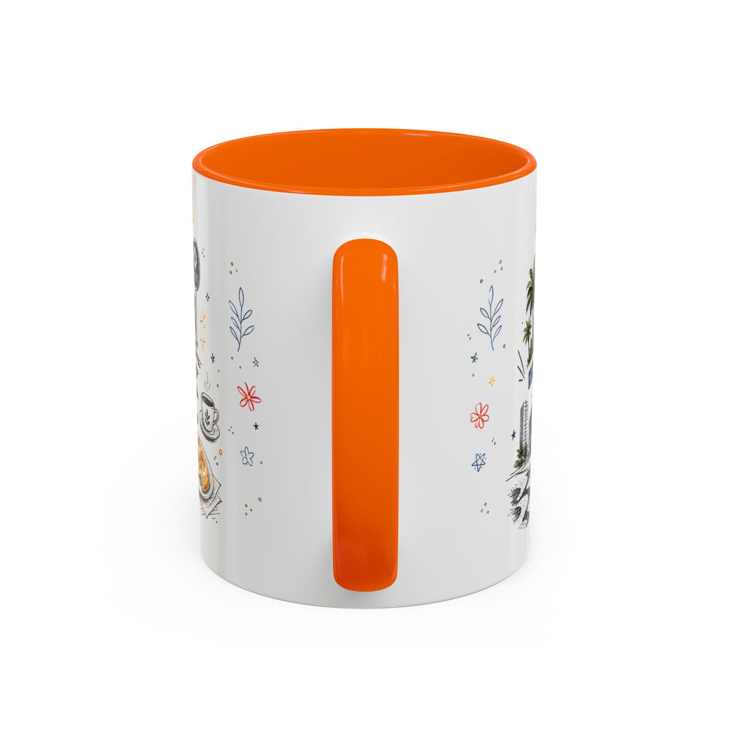 Sao Paulo Coffee Mug | Brazil Souvenir Travel Gift | Accent Color Ceramic 11oz 15oz