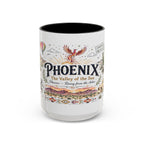 Phoenix Coffee Mug | Arizona Souvenir City Gift | Accent Color Ceramic 11oz 15oz