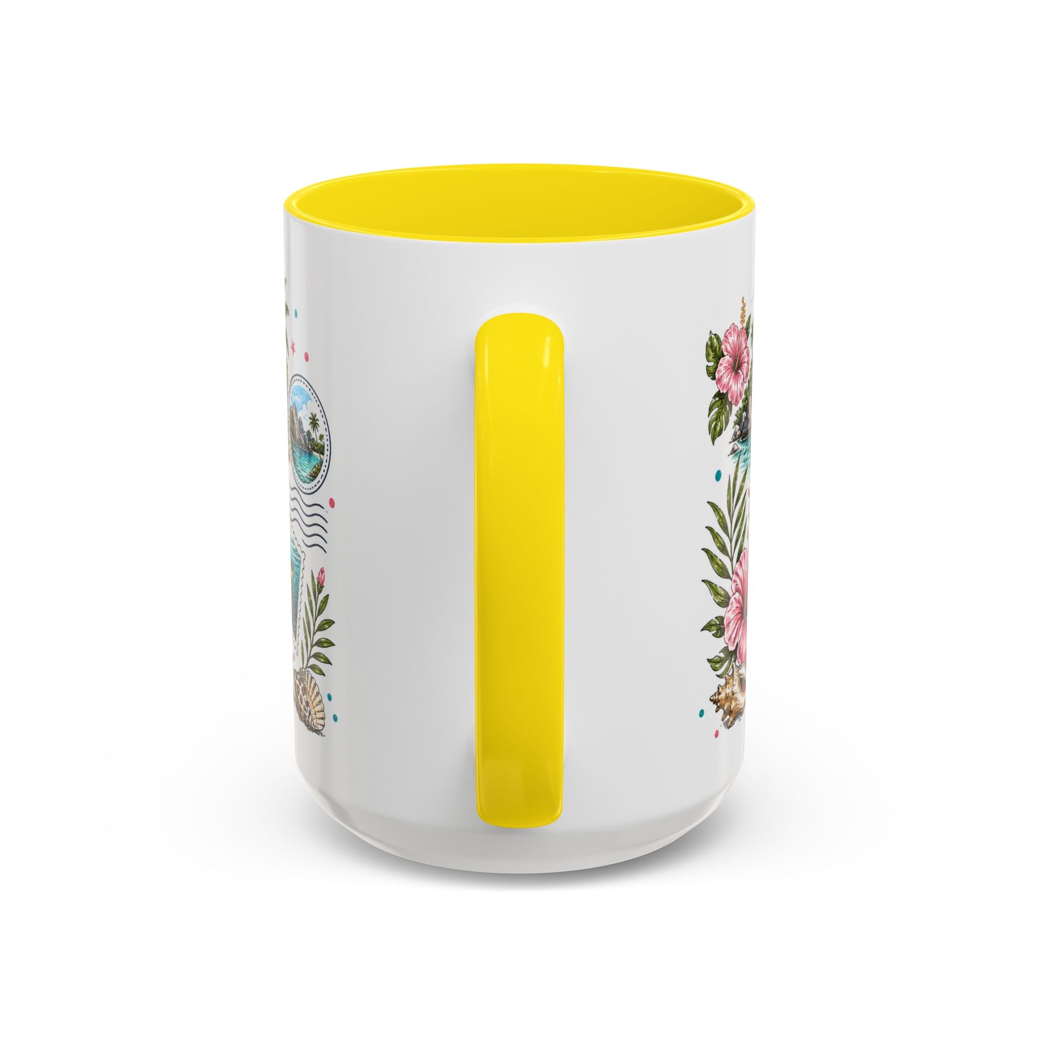 Seychelles Coffee Mug | Travel Destination Souvenir Gift | Accent Color Ceramic 11oz 15oz