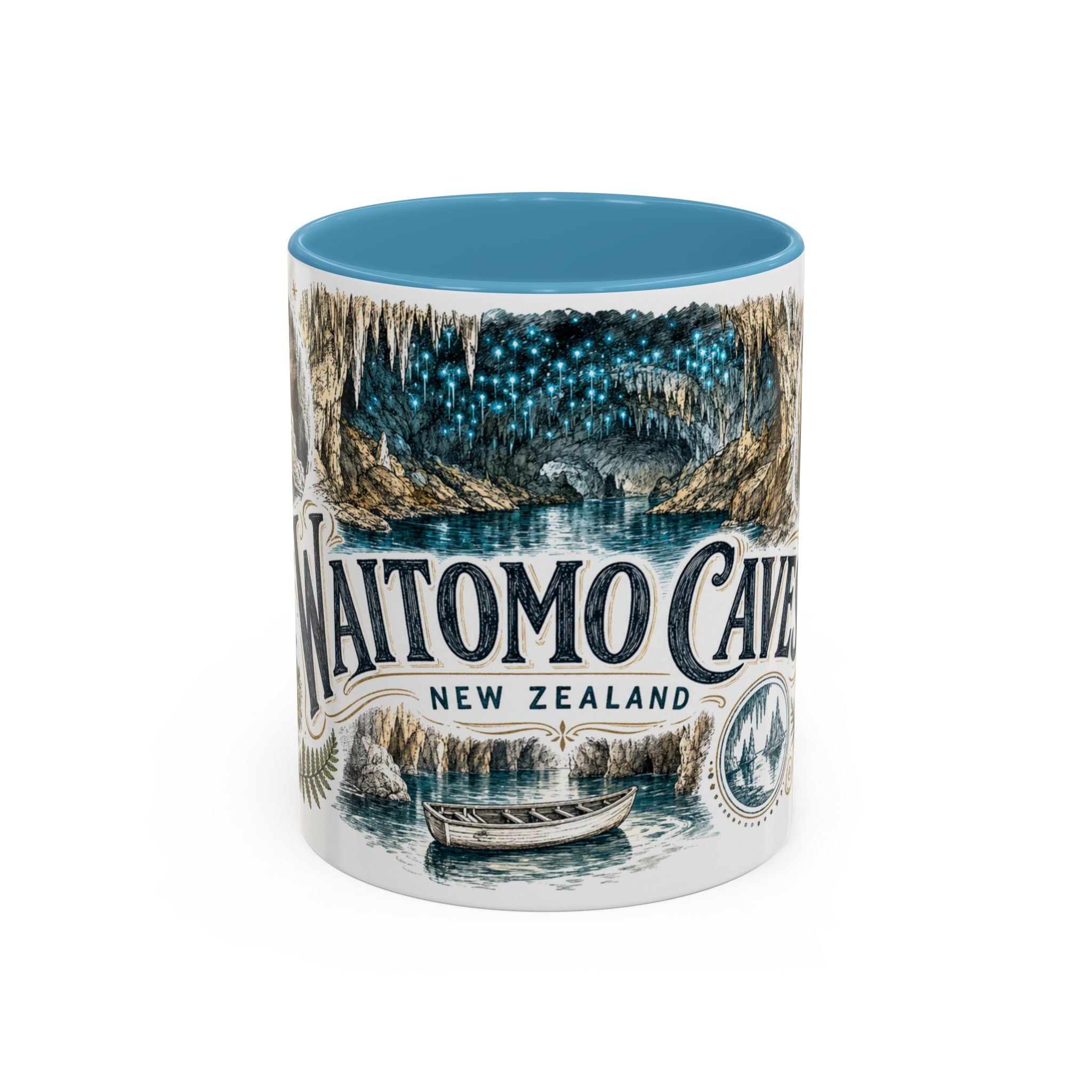 Waitomo Caves Mug, New Zealand Travel Souvenir, Bucket List Gift, Accent Ceramic Coffee Mug 11oz 15oz