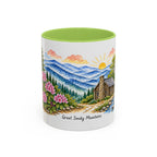 Great Smoky Mountains National Park Mug | US Travel Souvenir Accent Coffee Mug | 11oz 15oz Ceramic Cup