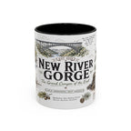New River Gorge National Park Coffee Mug | West Virginia River Canyon Climbing Gift | Accent Color Ceramic 11oz 15oz