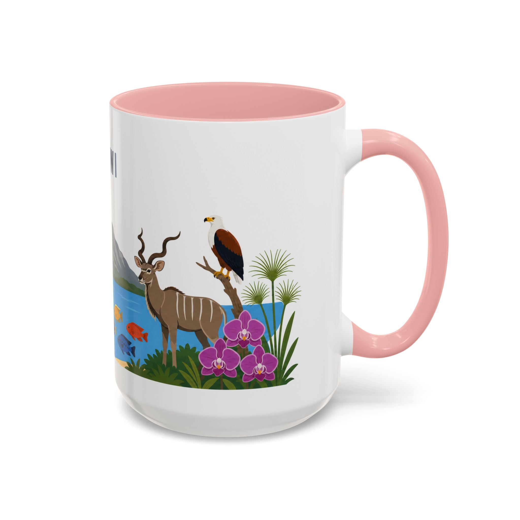 Malawi Coffee Mug | Travel Souvenir Accent Mug | Country Gift Ceramic Cup 11oz 15oz