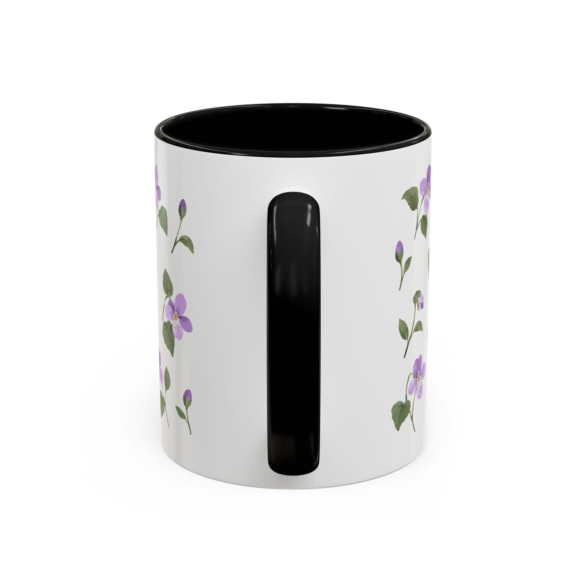 New Jersey Violet Mug, State Flower Floral Coffee Cup, 11oz Botanical Gift