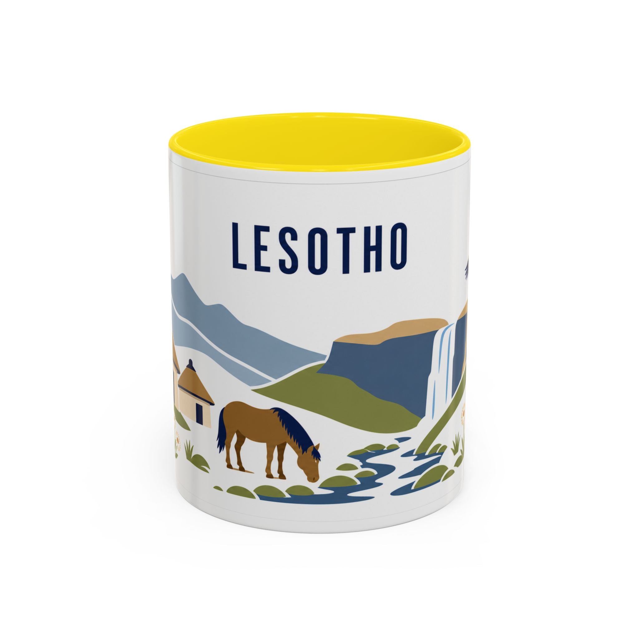 Lesotho Coffee Mug | Travel Souvenir Accent Mug | Country Gift Ceramic Cup 11oz 15oz
