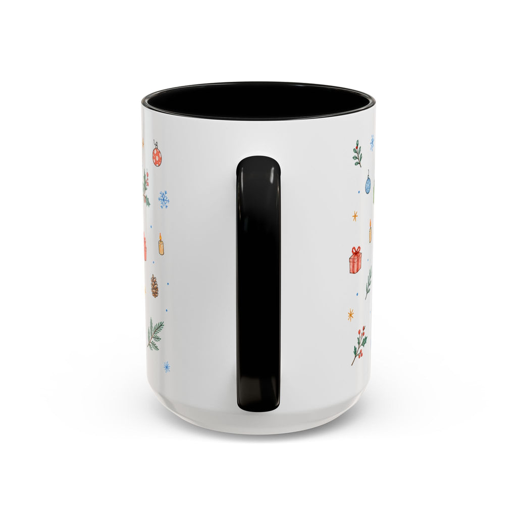 Dhaka Christmas Mug | Watercolor Travel Souvenir | Holiday Gift | Accent Ceramic Coffee Cup 11oz 15oz
