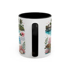 Maldives Coffee Mug | Travel Destination Souvenir Gift | Accent Color Ceramic 11oz 15oz