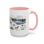 Lassen Volcanic National Park Coffee Mug | California Volcano Geothermal Hiking Gift | Accent Color Ceramic 11oz 15oz