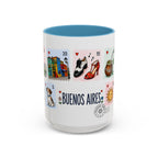 Buenos Aires Coffee Mug | Postage Stamp Collage Mug | Travel Souvenir Accent Cup 11oz 15oz