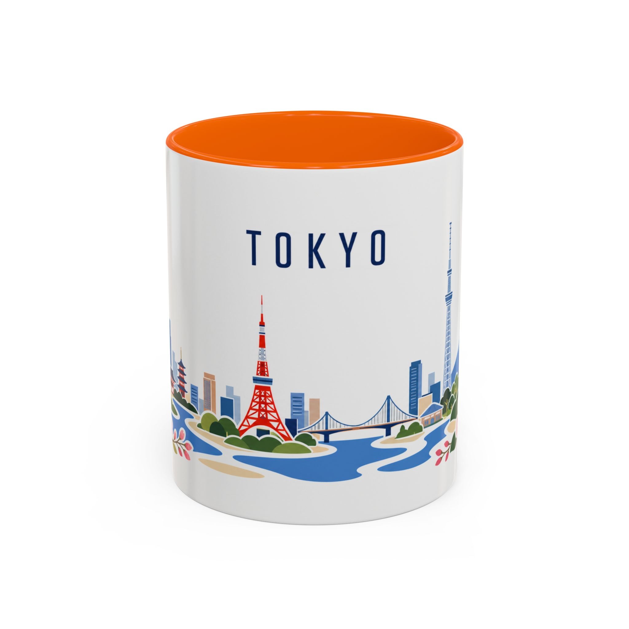 Tokyo Coffee Mug | Japan Travel Souvenir | Porcelain Decal City Gift | 11oz 15oz Accent Mug