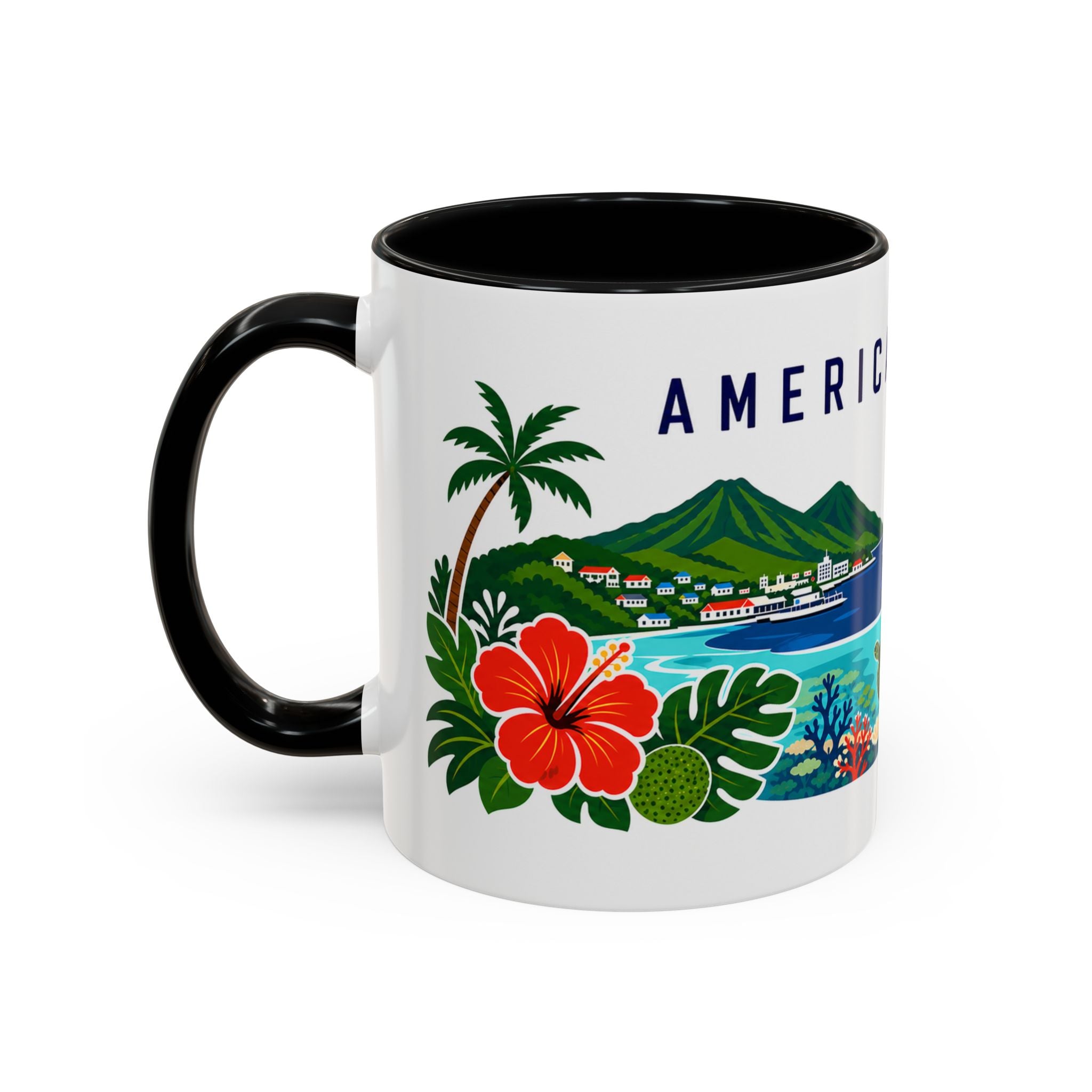 American Samoa Coffee Mug | Travel Souvenir Accent Mug | Country Gift Ceramic Cup 11oz 15oz