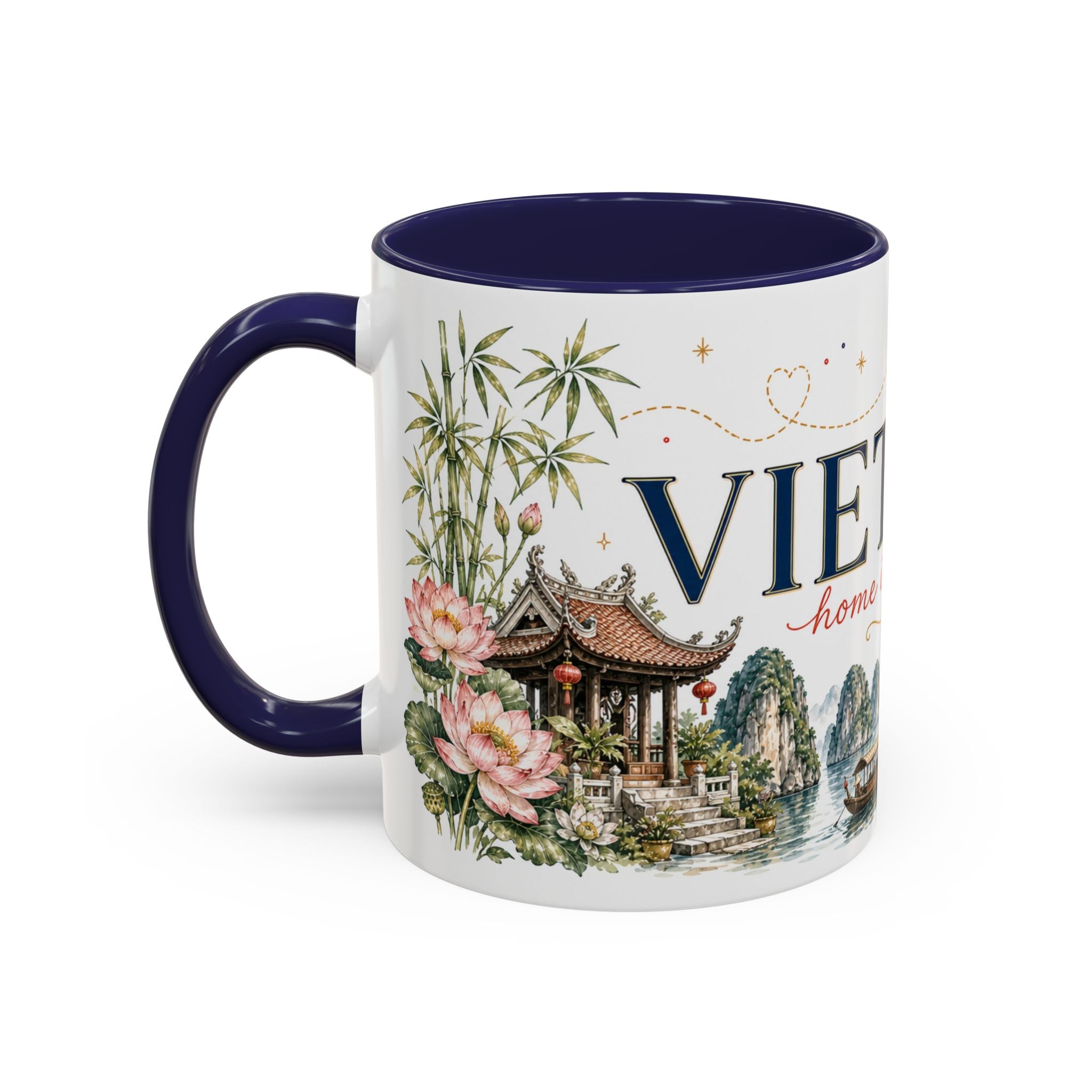 Vietnam Home Country Mug | Moving Away Gift | Long Distance Friendship | 11 oz 15 oz Accent Mug