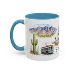 Tucson Illustrated Travel Mug | City Souvenir Accent Coffee Mug | 11oz 15oz Ceramic Cup