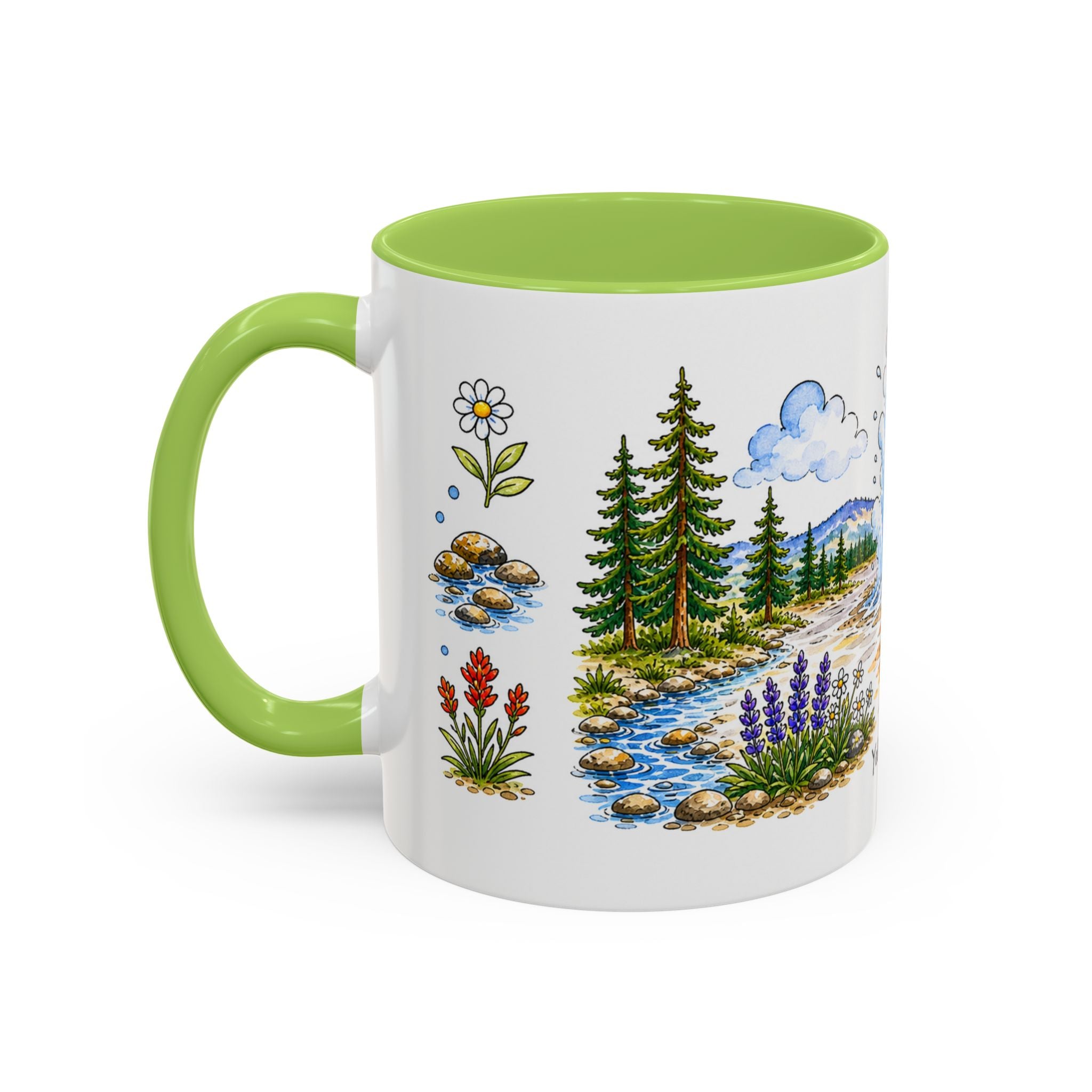 Yellowstone National Park Mug | US Travel Souvenir Accent Coffee Mug | 11oz 15oz Ceramic Cup