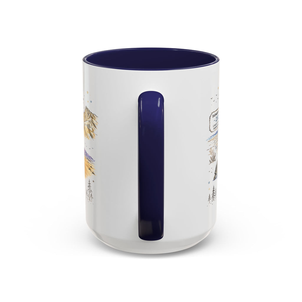 Death Valley National Park Coffee Mug | California Desert Hiking Camping Gift | Accent Color Ceramic 11oz 15oz