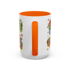 Ubud Illustrated Travel Mug | City Souvenir Accent Coffee Mug | 11oz 15oz Ceramic Cup