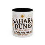 Sahara Dunes Coffee Mug | Travel Destination Souvenir Gift | Accent Color Ceramic 11oz 15oz