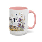 South Dakota State Map Mug | Botanical Accents, Homesick Gift (11oz or 15oz)
