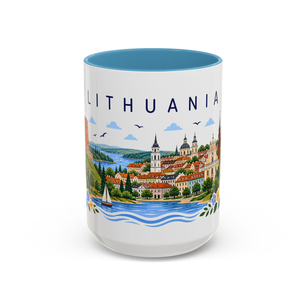 Lithuania Coffee Mug | Travel Souvenir Accent Mug | Place Gift Ceramic Cup 11oz 15oz
