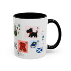 Edinburgh Coffee Mug | Postage Stamp Collage Mug | Travel Souvenir Accent Cup 11oz 15oz