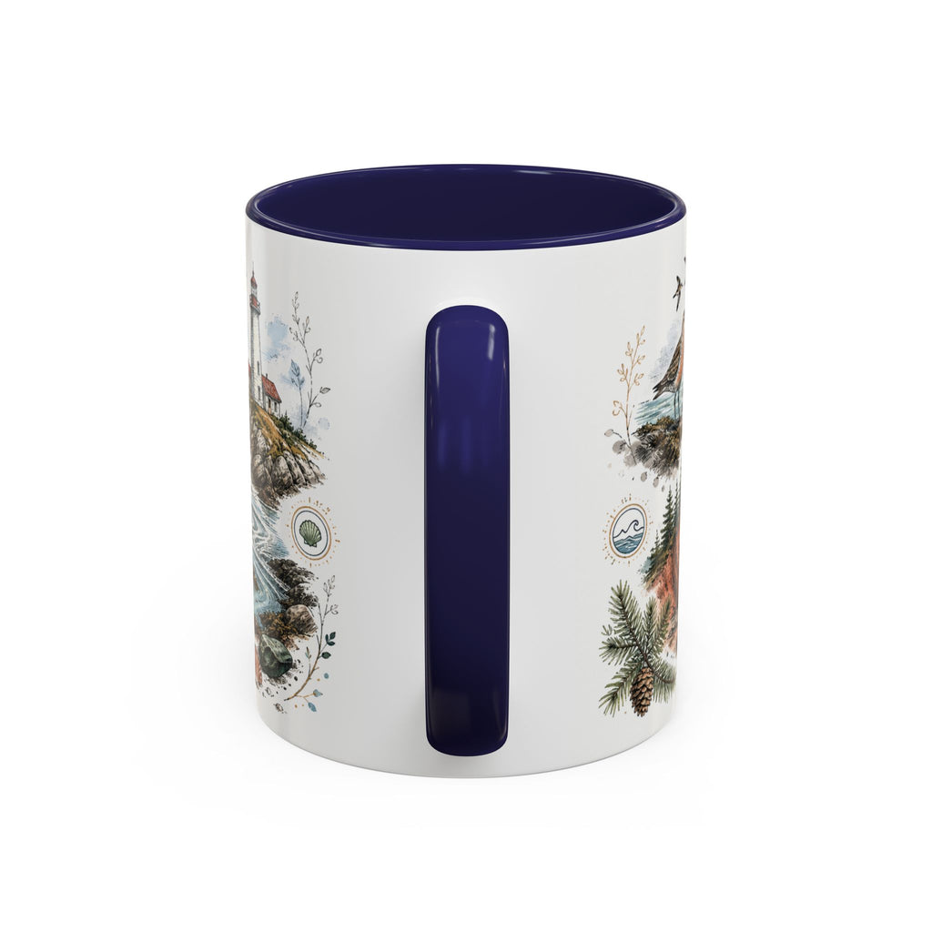 Bay of Fundy Mug, Canada Travel Souvenir, Bucket List Gift, Accent Ceramic Coffee Mug 11oz 15oz