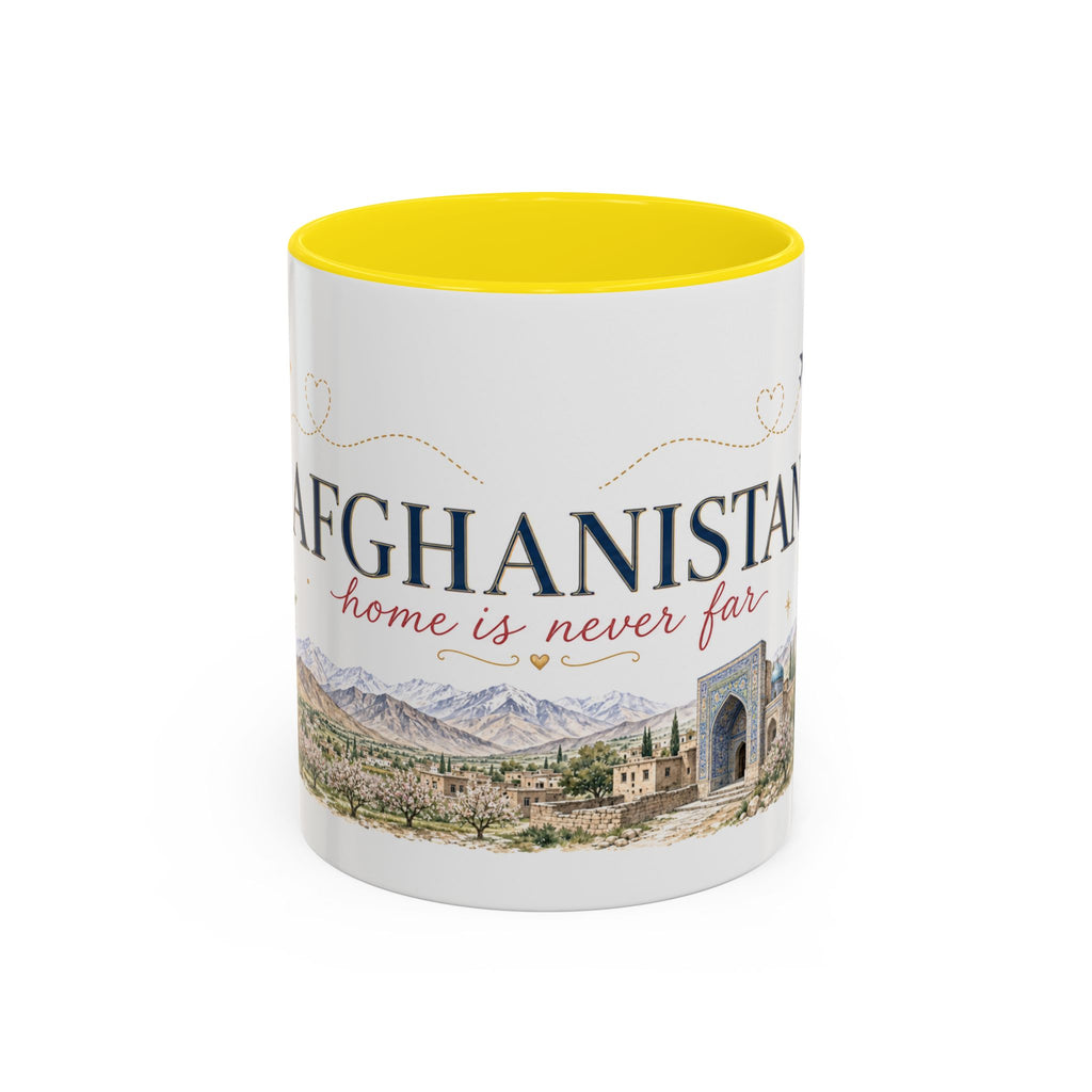 Afghanistan Home Country Mug | Moving Away Gift | Long Distance Friendship | 11 oz 15 oz Accent Mug