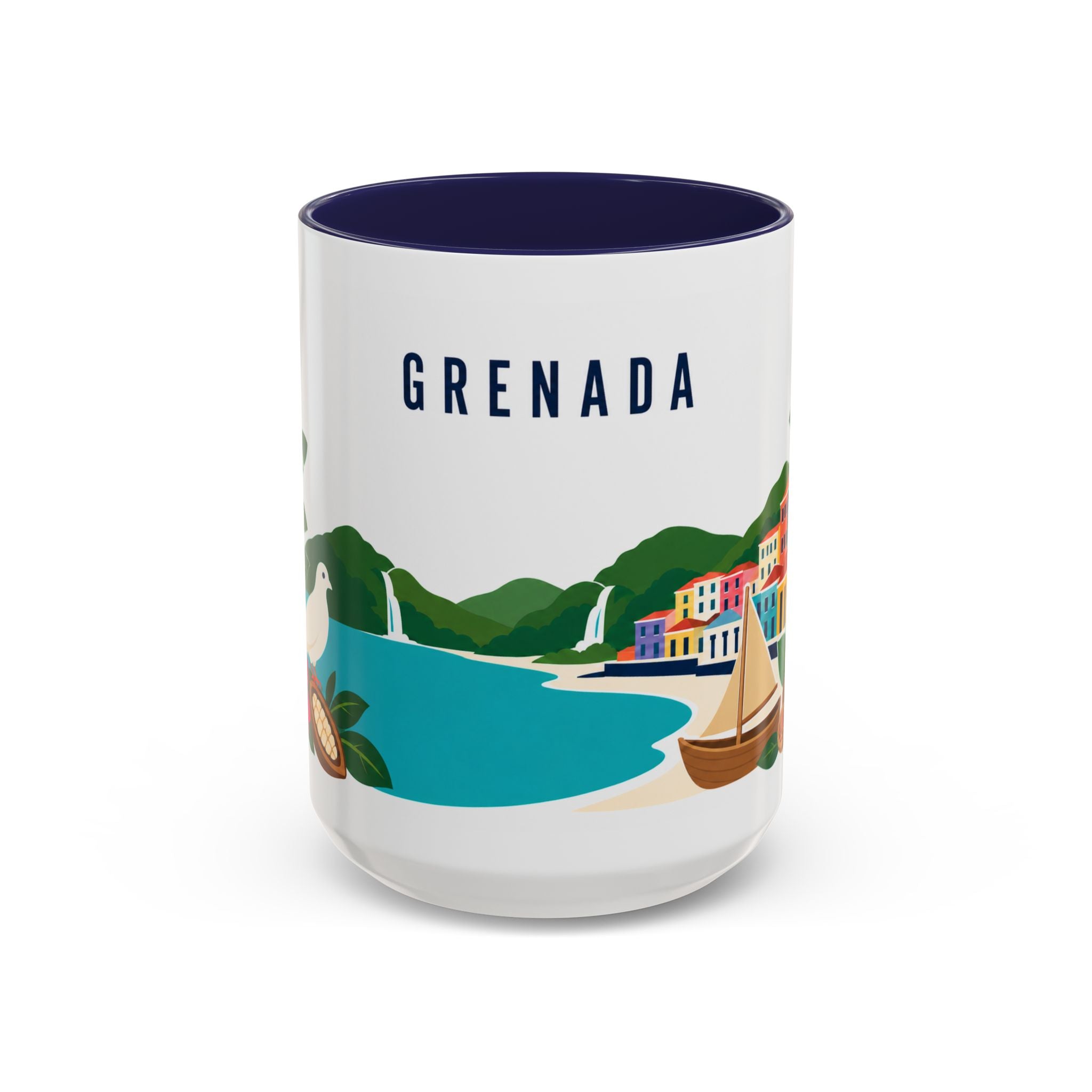Grenada Coffee Mug | Travel Souvenir Accent Mug | Country Gift Ceramic Cup 11oz 15oz